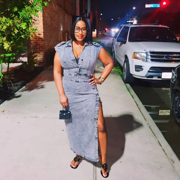 Acid wash maxi dress - Picture 2 of 3